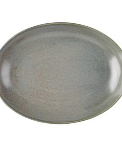Olympia Ember Oval Bowls Blue 265x200mm 4 Pack (JK177)
