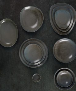 Olympia Ember Oval Bowls Blue 265x200mm 4 Pack (JK177)