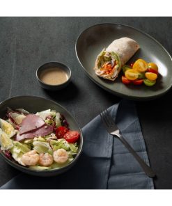 Olympia Ember Oval Bowls Blue 265x200mm 4 Pack (JK177)