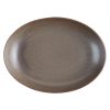 Olympia Ember Oval Bowls Mahogany 265x200mm 4 Pack (JK179)