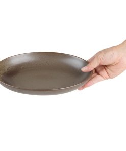 Olympia Ember Oval Bowls Mahogany 265x200mm 4 Pack (JK179)