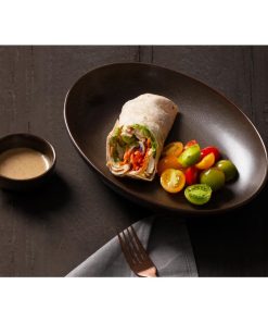 Olympia Ember Oval Bowls Mahogany 265x200mm 4 Pack (JK179)