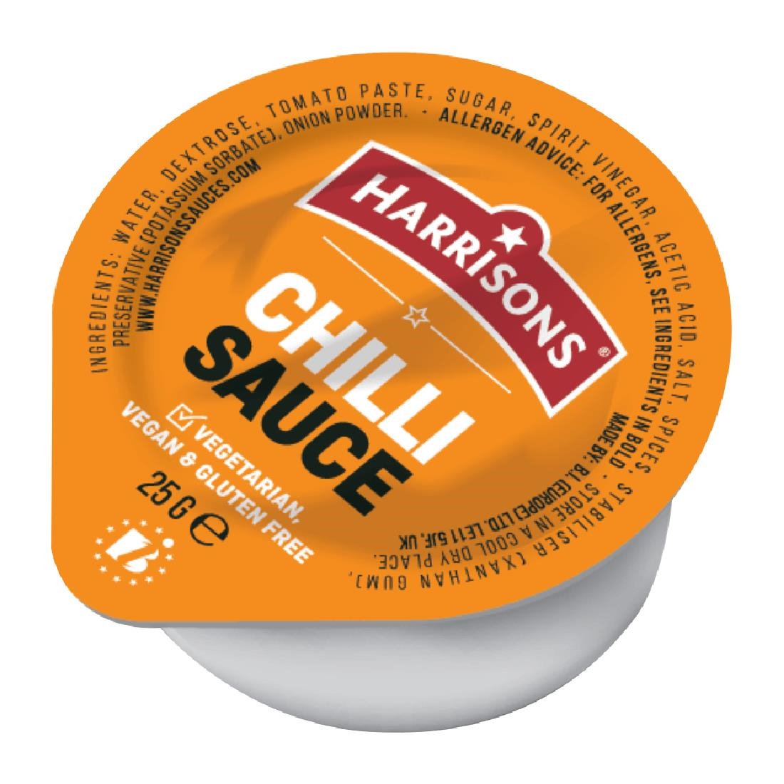 Harrisons Chilli Sauce Dip Pots 25g 100 Pack (JK443)