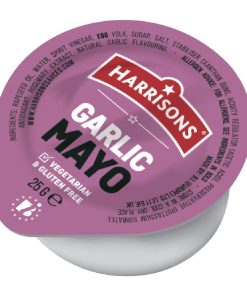 Harrisons Garlic Mayo Dip Pots 25g 100 Pack (JK446)
