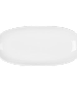 Olympia Chia Oval Plates White 280x135mm 6 Pack (JK493)