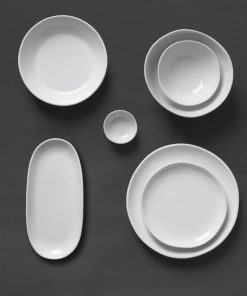 Olympia Chia Oval Plates White 280x135mm 6 Pack (JK493)