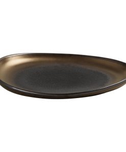 Olympia Ochre Teardrop Plates 257x180mm 6 Pack (JK495)