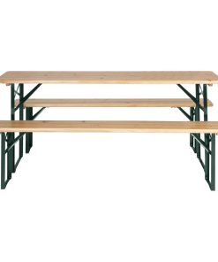 Bolero German Beer Bench and Table Set 1770x500mm (JK497)
