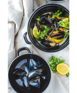 KitchenCraft World of Flavours Mediterranean Large Mussels Pots 6 Pack (JM612)