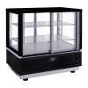 Roller Grill Counter Top Refrigerated Display Cabinet Self Serve - Black (JM737)