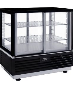 Roller Grill Counter Top Refrigerated Display Cabinet Self Serve - Black (JM737)
