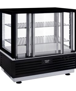 Roller Grill Counter Top Refrigerated Display Cabinet Self Serve - Black (JM737)