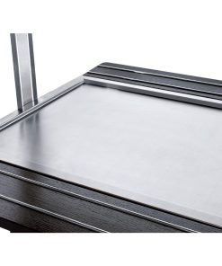 Roller Grill Heated Buffet Unit with Heated Solid Top - Black (JM771)