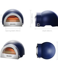 DeliVita Dual Fuel Gas Pizza Oven Jubilee Blue (JM937)