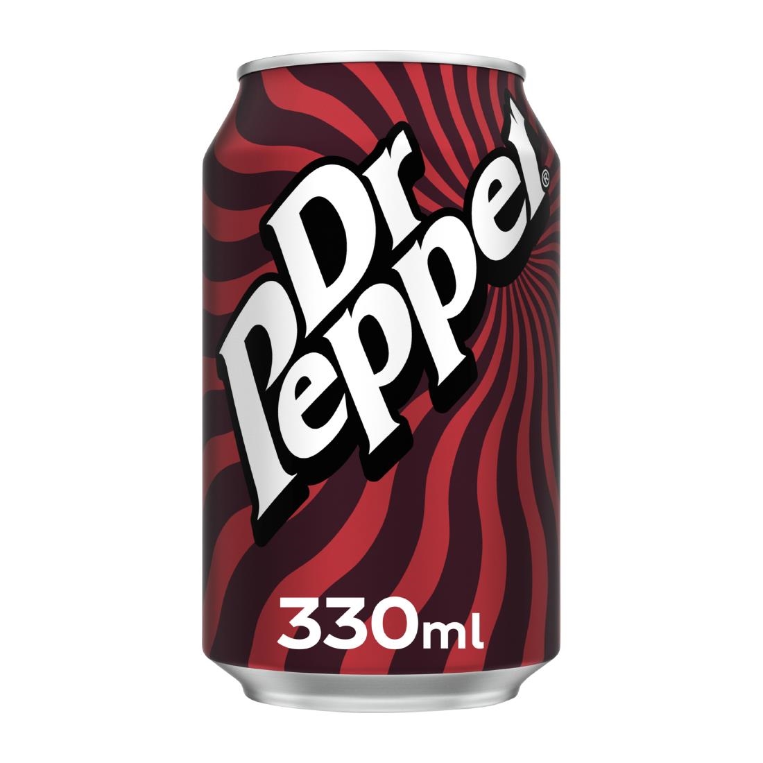 Dr Pepper Cans 330ml 24 Pack (KA801)