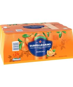 San Pelligrino Orange Cans 330ml 24 Pack (KA812)