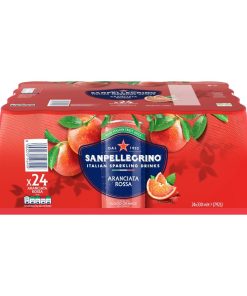 San Pelligrino Blood Orange Cans 330ml 24 Pack (KA813)