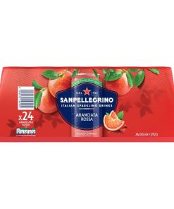 San Pelligrino Blood Orange Cans 330ml 24 Pack (KA813)