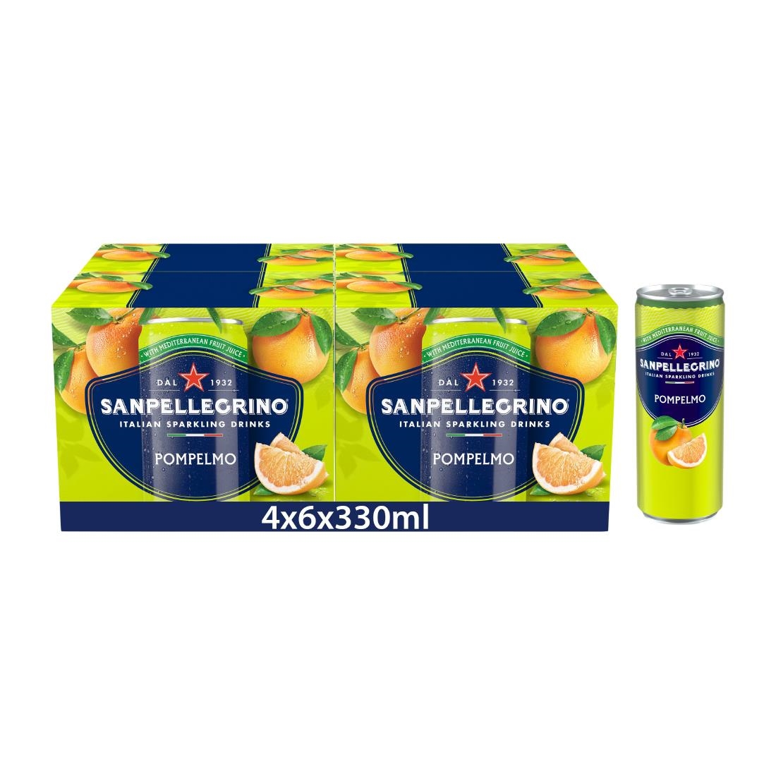 San Pelligrino Grapefruit Cans 330ml 24 Pack (KA815)