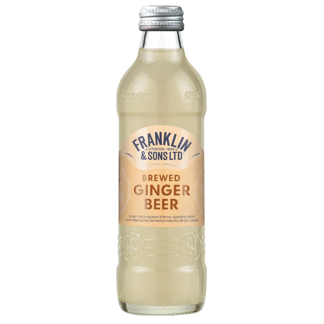 Franklin and Sons Brewed Ginger Beer 275ml 12 Pack (KA842)