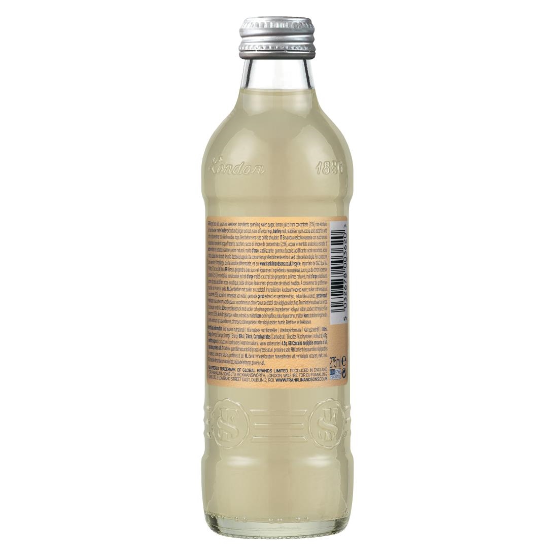 Franklin and Sons Brewed Ginger Beer 275ml 12 Pack (KA842)