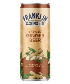 Franklin and Sons Brewed Ginger Beer Cans 250ml 12 Pack (KA846)