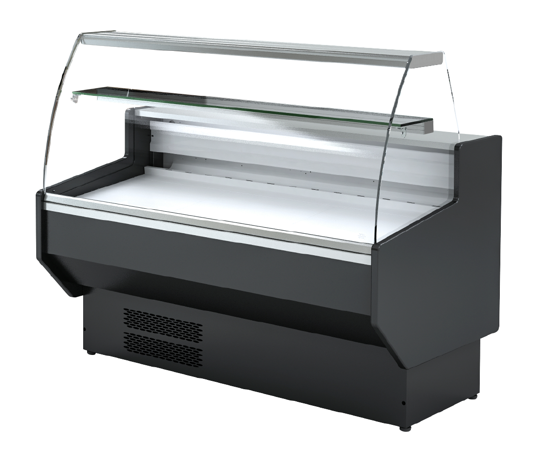 Polar G-Series Curved Glass Serve Over Counter Fridge 1.5m (PG014)