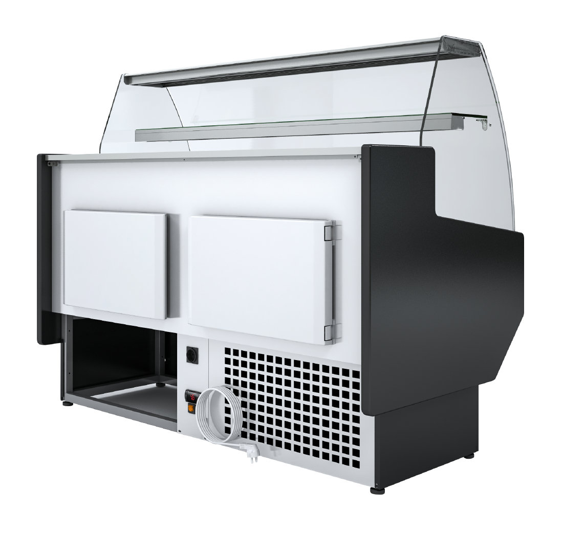 Polar G-Series Curved Glass Serve Over Counter Fridge 1.5m (PG014)