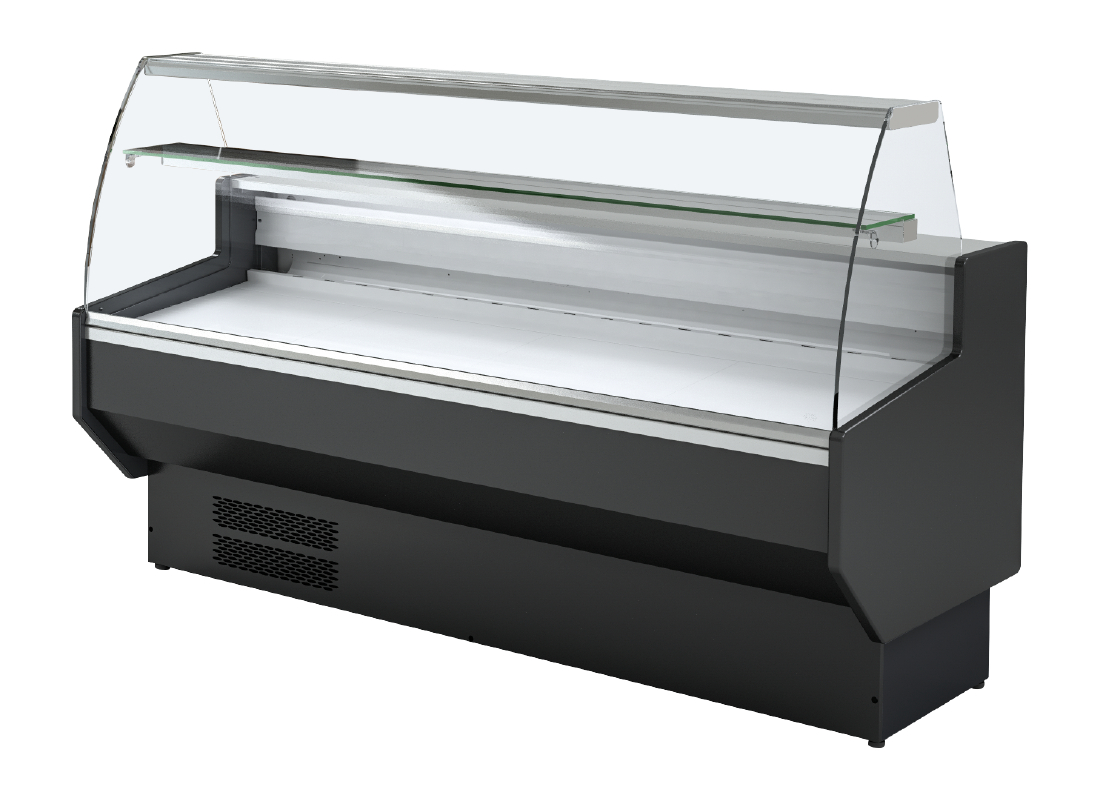 Polar G-Series Curved Glass Serve Over Counter Fridge 2m (PG015)