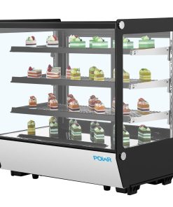 Polar G-Series Square Glass Countertop Display Fridge 185Ltr (PG025)