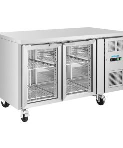 Polar U-Series Two Door Counter Fridge with Glass Doors (UA068)
