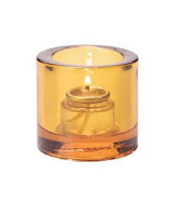Hollowick Thick Round Amber Tealight 70x 73mm 6 Pack (VV4055)