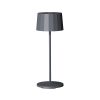 Octa Dark Grey LED Rechargeable Table Lamp (VV4494)