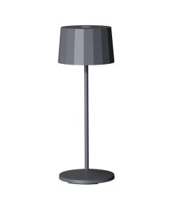 Octa Dark Grey LED Rechargeable Table Lamp (VV4494)