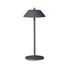 Pirlo Dark Grey LED Rechargeable Table Lamp (VV4496)