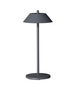Pirlo Dark Grey LED Rechargeable Table Lamp (VV4496)