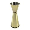 Beaumont Gold Plated Banded Jigger 25ml-35ml-50ml (3881)