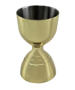 Beaumont Gold Plated Bell Jigger 25ml-50ml (3884)