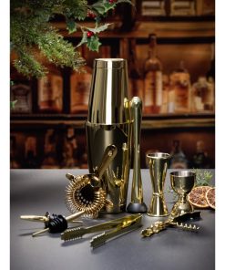 Beaumont Gold Plated Bell Jigger 25ml-50ml (3884)