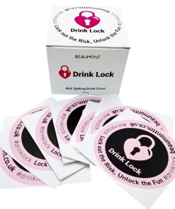 Beaumont Drink Lock Anti Spiking Drink Covers 250 Pack (BM136)