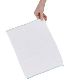 Jantex Dish Cloths Green 400x300mm 10 Pack (JB593)