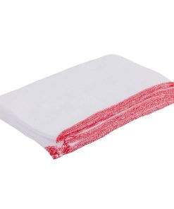 Jantex Dish Cloths Red 400x300mm 10 Pack (JB594)