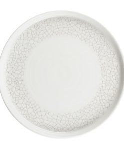 Churchill Viana Walled Plates Charcoal Grey 210mm 6 Pack (JF709)