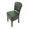 Hanoi Dining Chairs In Dark Walnut with Bison Vinyl Cedar 2 Pack (HP755)
