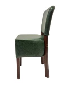 Hanoi Dining Chairs In Dark Walnut with Bison Vinyl Cedar 2 Pack (HP755)