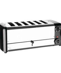 Rowlett Esprit 6 Slot Toaster Jet Black with Duraheat Elements and Sandwich Cage (HW917)