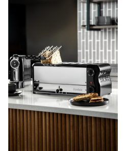 Rowlett Esprit 6 Slot Toaster Jet Black with Duraheat Elements and Sandwich Cage (HW917)