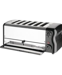 Rowlett Esprit 6 Slot Toaster Jet Black with Duraheat Elements and Sandwich Cage (HW917)