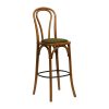 Hoop Back Bar Chair in Weathered Oak with Shetland Forest Seat (HX847)