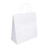 Fiesta Recyclable Twist Handle White Paper Bags Small 250 Pack (HY761)
